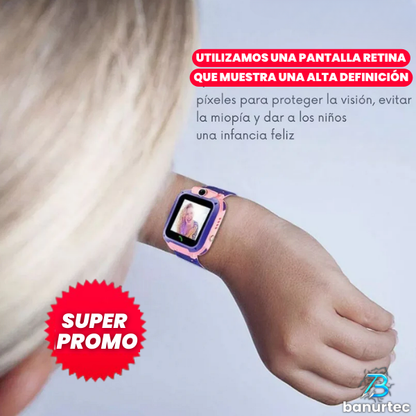 RELOJ INTELIGENTE CON GPS- SIM ALTA GAMA PARA NIÑOS - Smart Watch®