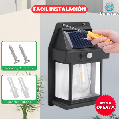 Lámpara Solar de Exterior Premium con Sensor de Movimiento