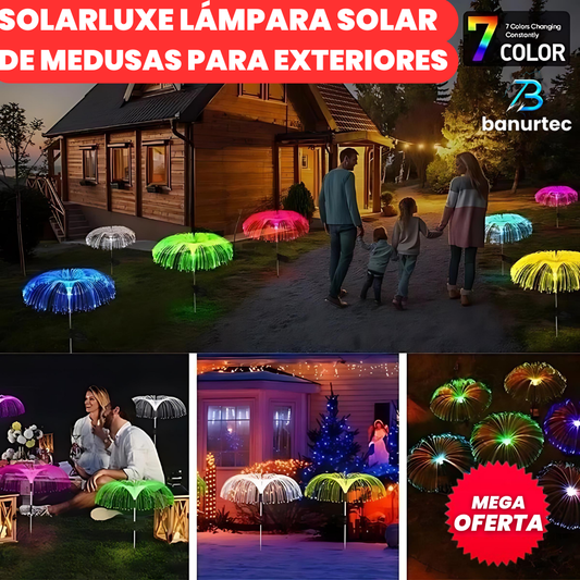 SolarLuxe® / Lampara Solar de jardín SET X 2 UNIDADES