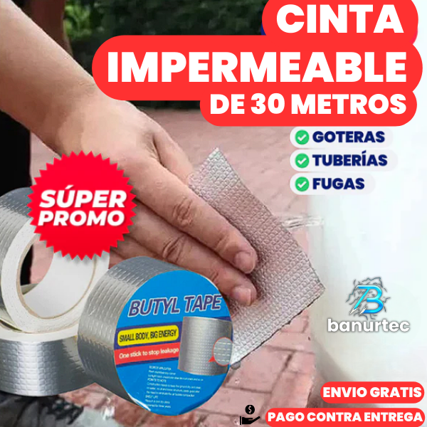 CINTA SELLADORA SUPER IMPERMEABLE DE 30 METROS