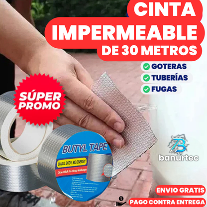 CINTA SELLADORA SUPER IMPERMEABLE DE 30 METROS