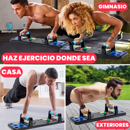 TABLA DE FLEXIONES 9 EN 1, GIMNASIO EN CASA