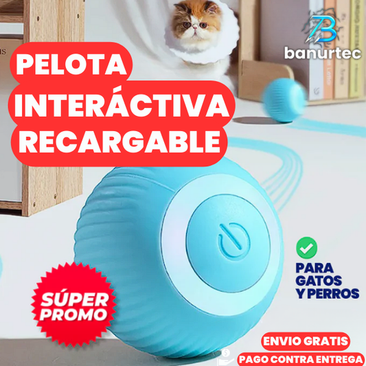 PELOTA INTERACTIVA RECARGABLE PARA GATOS