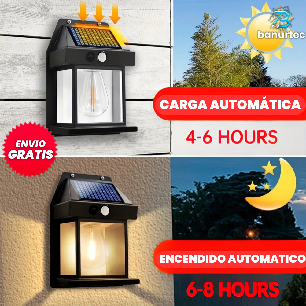 Lámpara Solar de Exterior Premium con Sensor de Movimiento