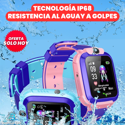 RELOJ INTELIGENTE CON GPS- SIM ALTA GAMA PARA NIÑOS - Smart Watch®