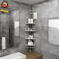 MULTI ORGANIZADOR ESQUINERO AJUSTABLE PARA BAÑO DE 4 NIVELES | BanurTec™